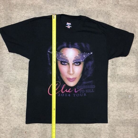 Cher 2014 Dressed To Kill US Concert Tour T-Shirt | 2-sided | Large - Picture 6 of 6
